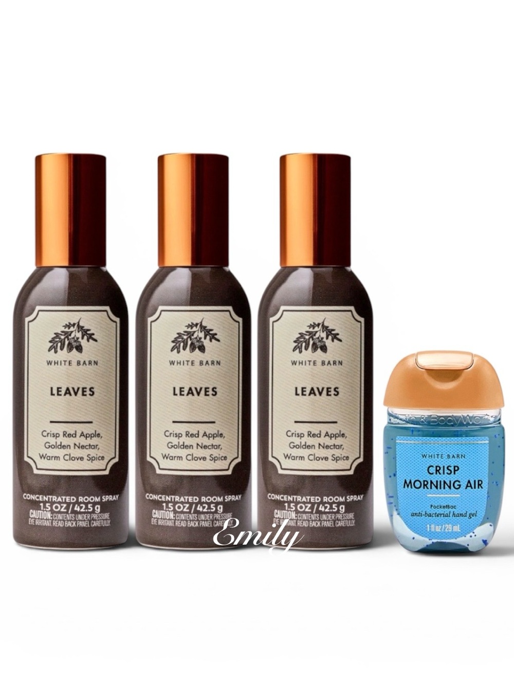 3X Bath & Body Works LEAVES Concentrated Room Sprays